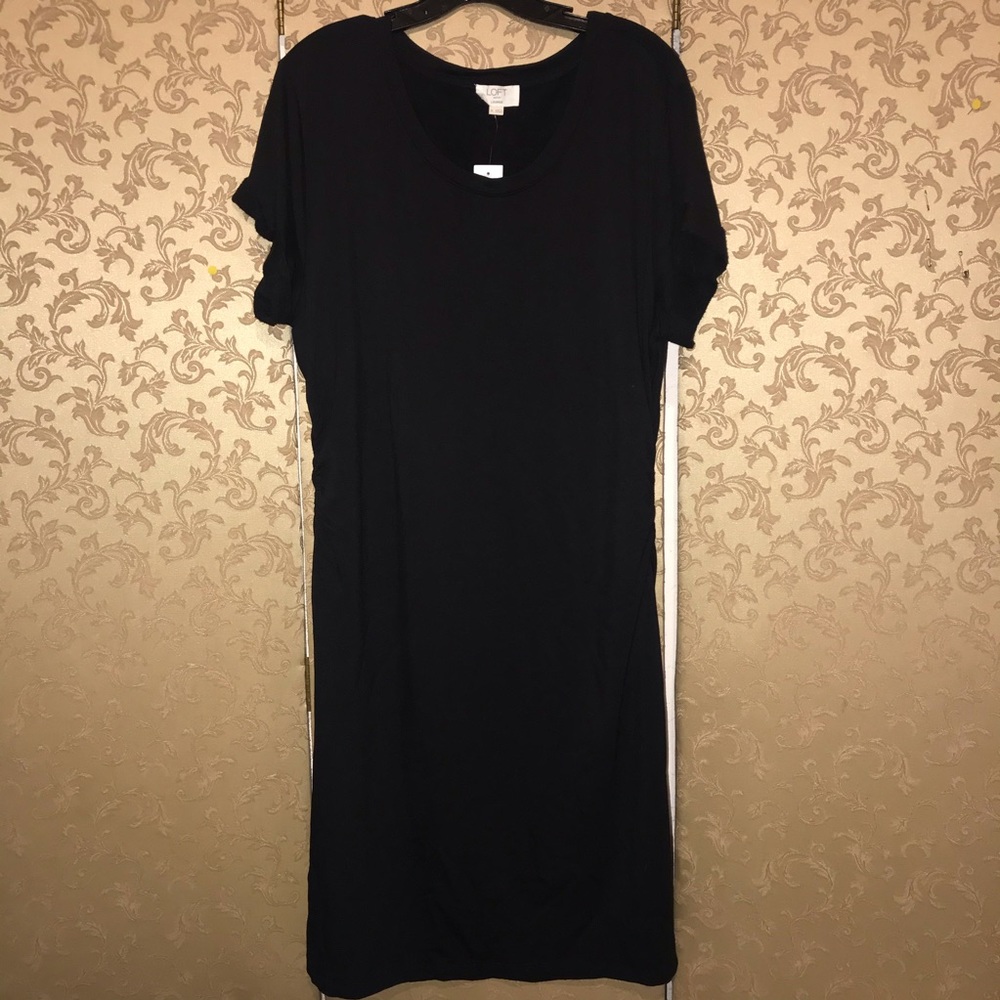 Ann Taylor LOFT Lounge NWT Super Soft Ruched Dress